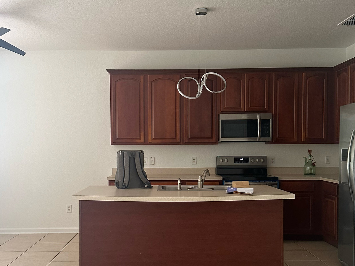 Before — dated kitchen