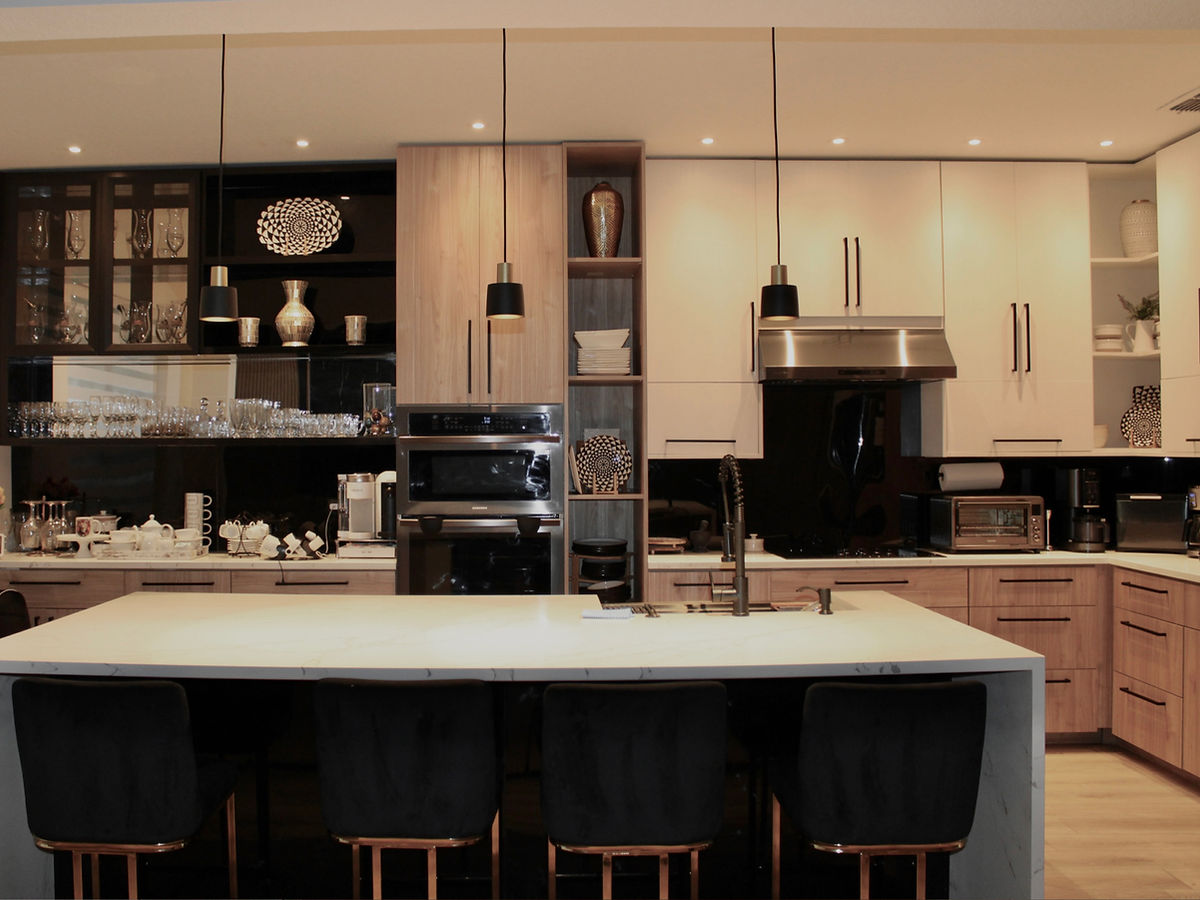 Custom dark wood kitchen by Golden Service